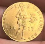 Nederland, gouden dukaat Wilhelmina 1917 (schaars), Ophalen of Verzenden, Koningin Wilhelmina, Overige waardes