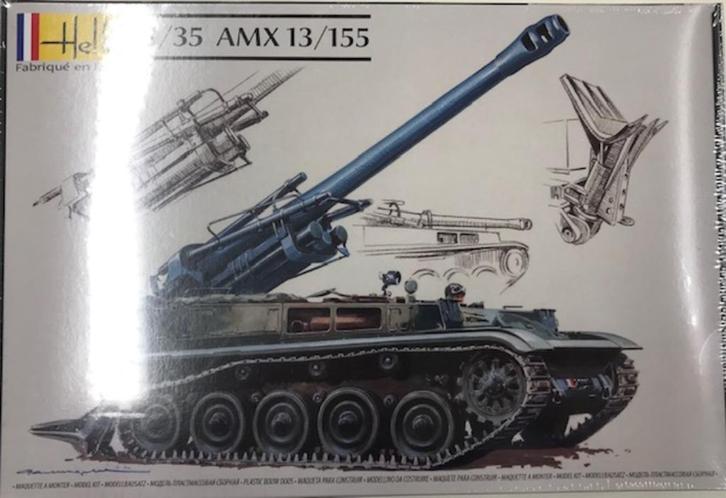 Coelianmodels, Heller 81151, AMX 13/155, 1/35, €34,-, Hobby en Vrije tijd, Modelbouw | Auto's en Voertuigen, Nieuw, Tank, 1:32 tot 1:50
