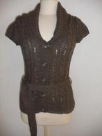 H&M LOGG vest bruin kabel maat S - nieuw -, Maat 38/40 (M), H&M, Bruin, Nieuw