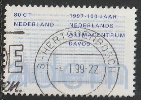 Nederland 1997 1731 Astma Davos, Gest Den Bosch, Postzegels en Munten, Ophalen of Verzenden, Na 1940, Gestempeld