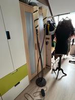 Bruine staande lamp met vlamvormige lampjes, Ophalen, Gebruikt, Glas, 150 tot 200 cm