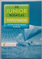 9789001120047 De Junior Bosatlas Topotaken Antw.boek Europa, Verzenden, Zo goed als nieuw, Overige niveaus, Aardrijkskunde