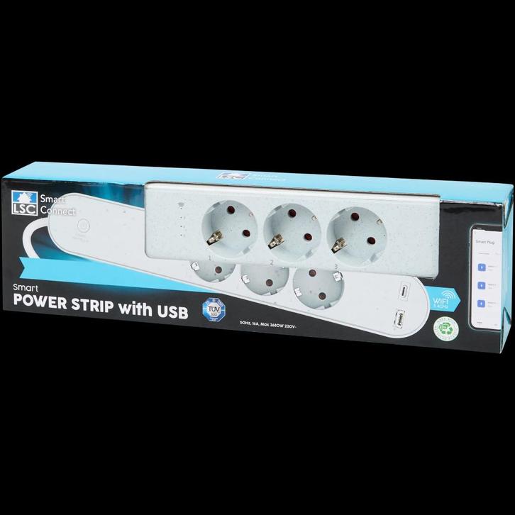 LSC Smart Connect stekkerdoos 1,5 meter, Huis en Inrichting, Lampen | Losse lampen, Nieuw, Led-lamp, Minder dan 30 watt, E27 (groot)