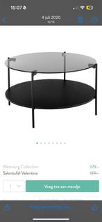 Salon tafel westwing. Gerookt glas 80 cm, Huis en Inrichting, Tafels | Salontafels, Ophalen, 50 tot 100 cm, Minder dan 50 cm, Rechthoekig