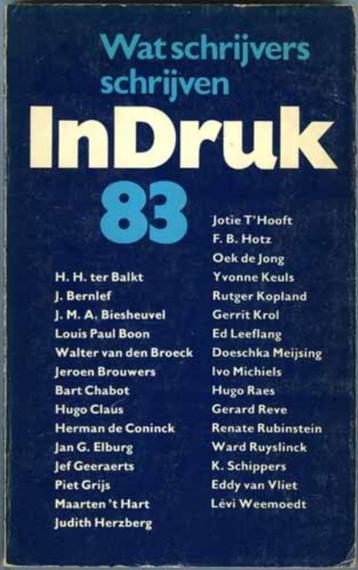 In Druk 83. Wat schrijvers schrijven. beschikbaar voor biedingen