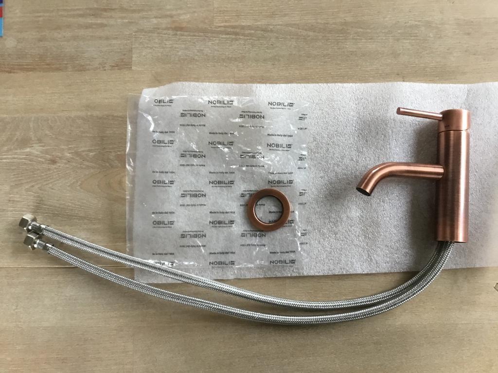 Nobilis Copper wastafel mengkraan, Huis en Inrichting, Ophalen of Verzenden, Nieuw, Wit