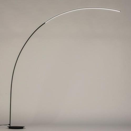 touche led booglamp dimmer zwart of staal tafel bank lamp, Huis en Inrichting, Lampen | Vloerlampen, Nieuw, 150 tot 200 cm, Ophalen of Verzenden