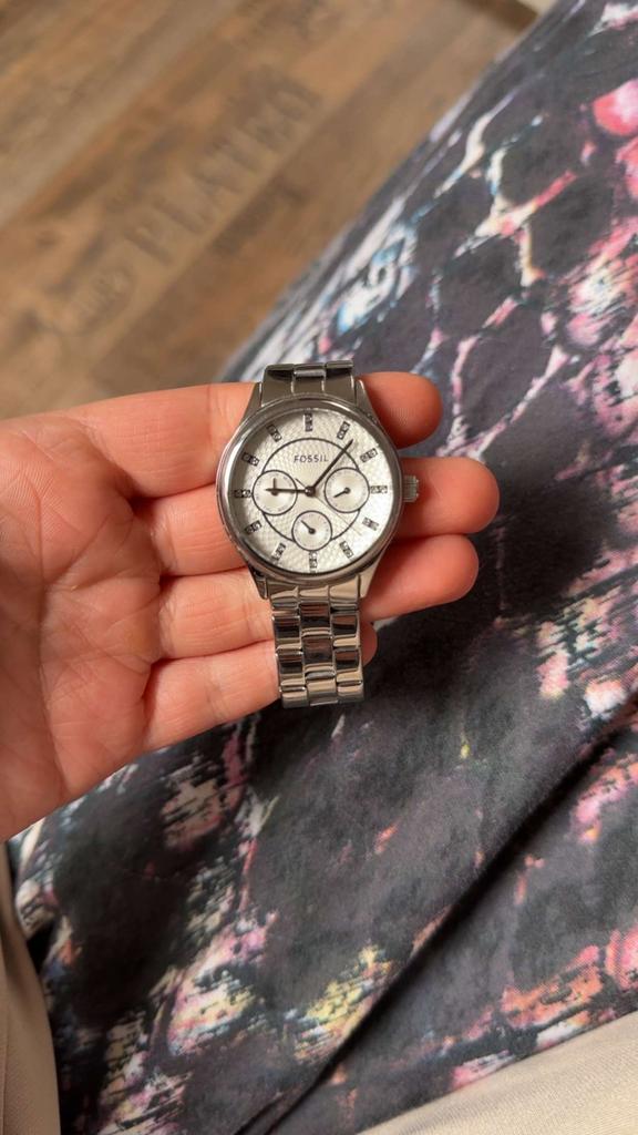 Fossil horloge, Sieraden, Tassen en Uiterlijk, Horloges | Dames, Staal, Gebruikt, Staal, Fossil