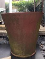 Oude Italiaanse dikke terracotta OTS pot 49cm uniek antiek, 40 cm of meer, Rond, Zo goed als nieuw, Terracotta