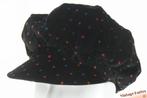 Vintage Ballonpet Balke zwart fluweel kleurige stippen 53 XS, Kleding | Dames, Hoeden en Petten, 55 cm (S, 6⅞ inch) of minder