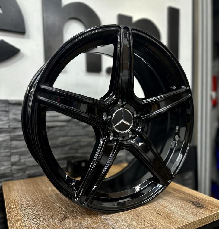 Mercedes A B C CLA E GLA klasse velgen 18 19 20 inch black, Auto-onderdelen, Banden en Velgen, Velg(en), 18 inch, Personenwagen