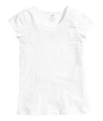 H&M witte tricot meisjes top shirt t-shirt maat 134-140, Nieuw, Meisje, Shirt of Longsleeve, H&M