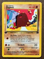 Diglett 1st Edition 52/82 Team Rocket, Hobby en Vrije tijd, Verzamelkaartspellen | Pokémon, Zo goed als nieuw, Verzenden