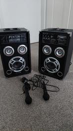 Fenton 400watt multimedia Audio center karaoke+ 2 microfoons, Zo goed als nieuw, Microfoon(s), Ophalen