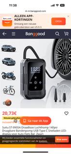 Luchtcompressor - Krachtig en Compact!, Auto diversen, Jumpstarters, Ophalen of Verzenden, Nieuw