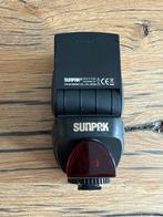 Sunpak PZ40X Flitser voor Canon - Gebruikt, Ophalen of Verzenden, Gebruikt, Kantelbaar