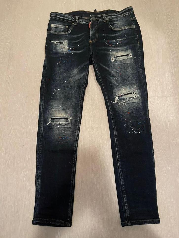 DSQUARED2 jeans, Kleding | Heren, Spijkerbroeken en Jeans, Zo goed als nieuw, W33 - W34 (confectie 48/50), Blauw, Ophalen of Verzenden
