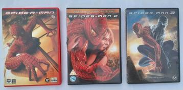 Dvd's Spiderman deel 1 2 & 3