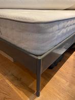 IKEA Kopardal bed + Leirsund lattenbodem (160x200), Huis en Inrichting, Slaapkamer | Bedden, Ophalen, Gebruikt, Wit, Tweepersoons