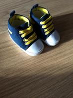 Baby schoentjes 56 62 schoenen gympen sneakers blauw geel, Verzenden, Nieuw, Jongetje, Schoentjes