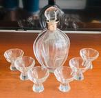 Hermann Bauer Art-Deco Likeurset kristal zilver., Antiek en Kunst, Antiek | Glas en Kristal, Ophalen of Verzenden