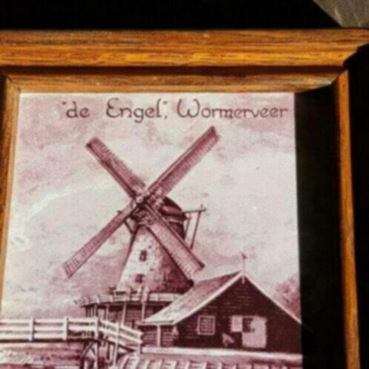 tegel oliemolen de Engel Wormerveer Westraven, Antiek en Kunst, Antiek | Wandborden en Tegels, Ophalen