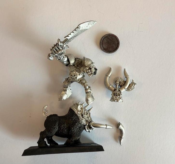 Warhammer Black Orcs miniaturen, warboss , save orc, command, Hobby en Vrije tijd, Wargaming, Zo goed als nieuw, Warhammer, Ophalen of Verzenden