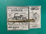 Deronzière Motorcycle Advertentie 1912 FRA (Origineel), Knipsel(s), Ophalen of Verzenden, Buitenland, Voor 1920