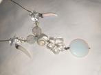 Halsketting met swarovski ,parelmoer en opaline, Sieraden, Tassen en Uiterlijk, Kettingen, Ophalen of Verzenden, Zo goed als nieuw