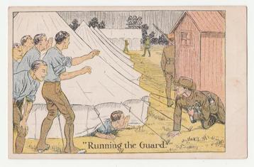 Militair.  U.S.A.  Running the Guard.   beschikbaar voor biedingen