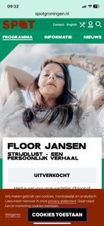 Tickets Floor Jansen vanavond 1ste rang twv € 105,00, Tickets en Kaartjes, Concerten | Pop, Twee personen
