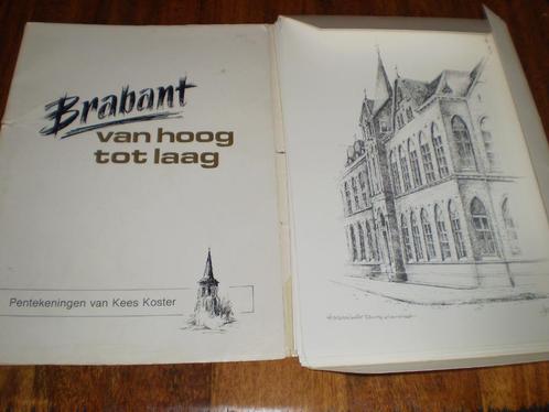 30 pentekeningen van Brabant van Kees Koster, Antiek en Kunst, Kunst | Tekeningen en Foto's, Ophalen of Verzenden