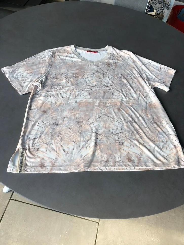 Nieuw grijs/beige Lea H. shirt, maat 50, Kleding | Dames, Grote Maten, Nieuw, Shirt of Top, Beige, Verzenden