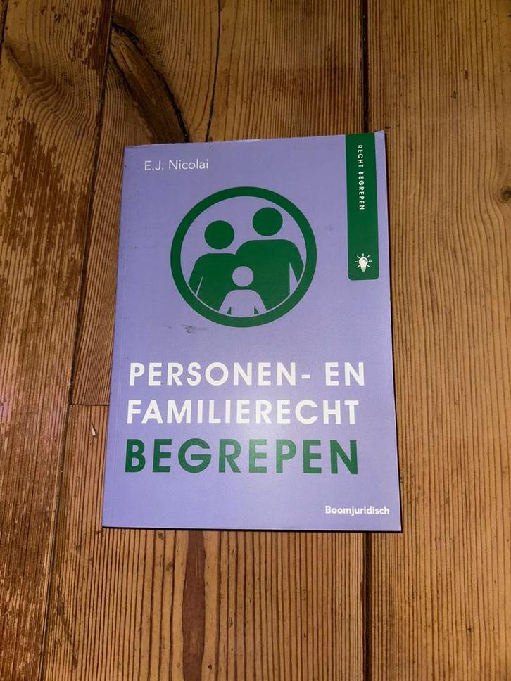 E.J. Nicolai - Personen- en Familierecht begrepen, Boeken, Wetenschap, Zo goed als nieuw, Sociale wetenschap, Ophalen of Verzenden