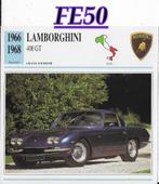 Fe50 autokaart lamborghini 400 gt ( 1966 - 1968 ), Verzamelen, Ophalen of Verzenden, Zo goed als nieuw, Auto's