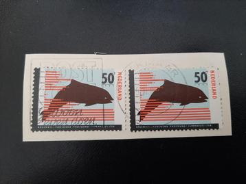 Stempel Alkmaar, 2 x Bruinvis op briefstuk.  Verzendkosten e beschikbaar voor biedingen