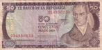 Colombia 50 pesos oro 20-7-1974, Postzegels en Munten, Bankbiljetten | Amerika, Verzenden, Zuid-Amerika, Los biljet