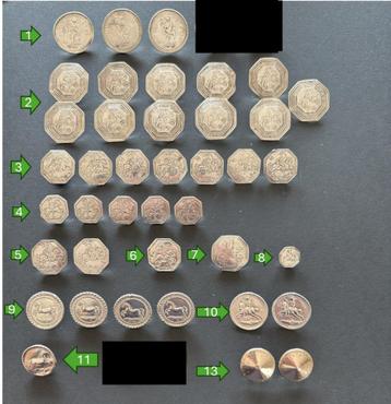 Diverse antieke zilveren knopen beschikbaar voor biedingen