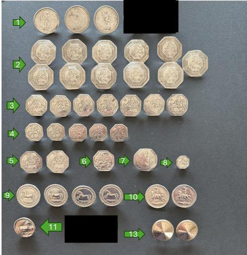 Diverse antieke zilveren knopen, Antiek en Kunst, Antiek | Goud en Zilver, Zilver, Verzenden