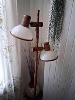 Vintage Staande Lamp met Twee Lampenkappen    jaren 70, Gebruikt, Vintage, 150 tot 200 cm, Ophalen