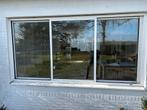 Grote partij aluminium kozijnen met dubbelglas, Ophalen, Gevelraam of Ruit, Gebruikt, 80 tot 120 cm