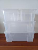 Ikea SAMLA - 4x bak met deksel - 2x 5L & 2x 11L ZGAN, Ophalen, Minder dan 50 cm, Zo goed als nieuw, Minder dan 40 cm