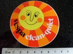 sticker vespa clean + quiet logo blije zon schoon en stil, Verzamelen, Verzenden, Zo goed als nieuw, Merk