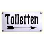 Toiletbord Emaille 20 x 10 cm - emaille toiletten bord