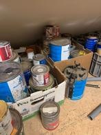 verf verschillende kleuren voor carnavalswagen, Ophalen, Carnaval