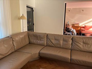 Luxe Design Hoekbank Leer Beige/Taupe 310x310 beschikbaar voor biedingen
