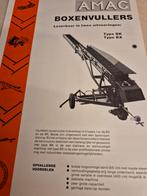 Jaren 70 Amac Boxenvullers landbouw folder izgst hydraulisch, Ophalen of Verzenden, Zo goed als nieuw, Overige merken
