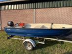 Mooie visboot + 4pk buitenboordmotor + trailer + toebehoren, Watersport en Boten, Vis- en Consoleboten, Ophalen, Gebruikt, Tot 10 pk