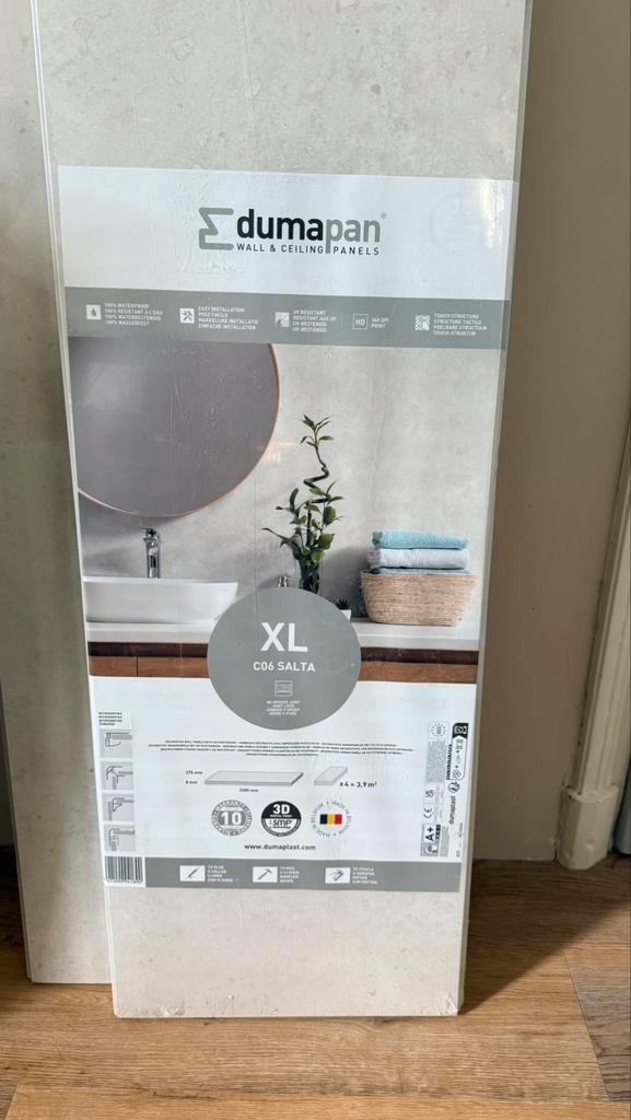 NIEUW 2x Wandpaneel Dumapan XL PVC – waterdicht, Doe-het-zelf en Verbouw, Platen en Panelen, Nieuw, Overige materialen, Minder dan 20 mm