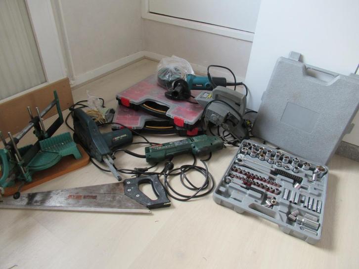 Elektrisch en handgereedschap + accessoires, Doe-het-zelf en Verbouw, Gereedschap | Overige machines, Gebruikt, Ophalen